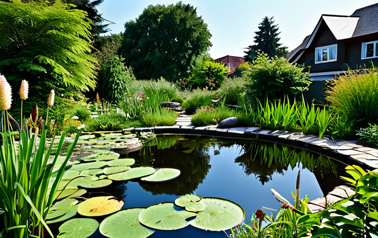 The Ideal Frog Pond Environment**

"A thriving frog pond in a lush garden, filled with diverse local plants like reeds and water lilies, safe for work, appropriate content, fully clothed, modest, perfect anatomy of lily pads and plants, natural proportions, rocks and driftwood creating varied terrain, clear water reflecting the sky, professional, family-friendly."

**